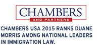 Chambers USA ranks Duane Morris among national leaders in immigration law
