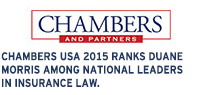 Chambers USA ranks Duane Morris among national leaders in insurance law
