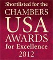 Shortlisted for Chambers USA Awards for Excellence 2012