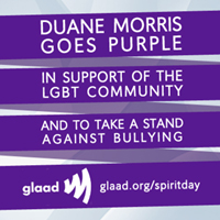 Duane Morris Goes Purple in Support of the LGBT Community and to take a stand against bullying