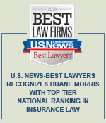 U.S. News-Best Lawyers Recognizes Duane Morris with Top-Tier National Ranking in Insurance Law