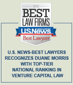U.S. News-Best Lawyers Recognizes Duane Morris with Top-Tier National Ranking in Venture Capital Law