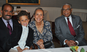 Paul Thornell, Nolan Thornell (Vashon�s great, great grandson), Elizabeth Atkinson and Nolan Atkinson