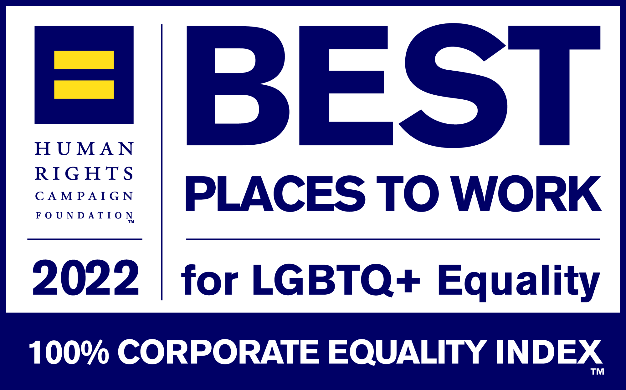Human Rights Campaign Foundation Best Places to Work for LGBTQ Equality 2021