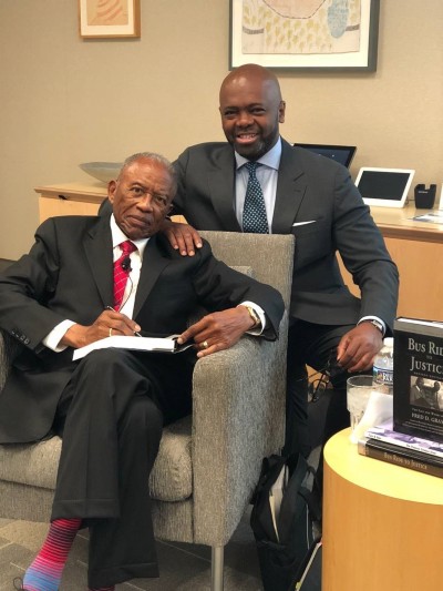 Fred Gray (left) and Duane Morris Chief Diversity, Equity and Inclusion Officer Joseph K. West (right).