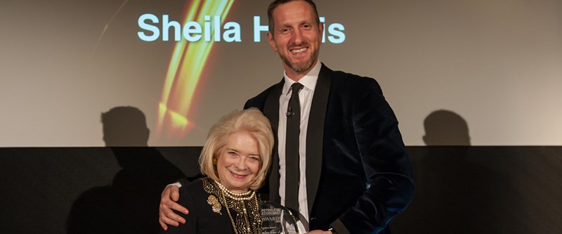 photo of Sheila Hollis receiving Legacy Award