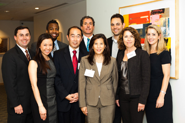 Bill Berman, Cyndie Chang, Terrance Evans, Ray Wong, Eric Sinrod, Chief Justice Cantil-Sakauye, Michael Reitzell, Dominica Anderson and Christina Marshall
