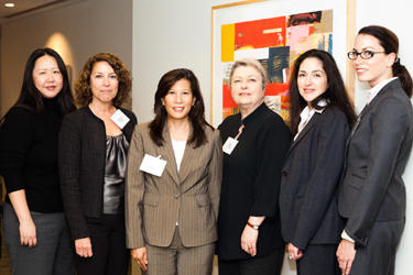 Joanne Suh, Dominica Anderson, Chief Justice Cantil-Sakauye and Anne O'Neilll