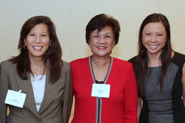 Chief Justice Cantil-Sakauye, Carmen Colet and Cyndie Chang