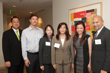 Johnny Gogo, Cyndie Chang, Chief Justice Cantil-Sakauye, Janet Li and Brian Wong; Billy Chan