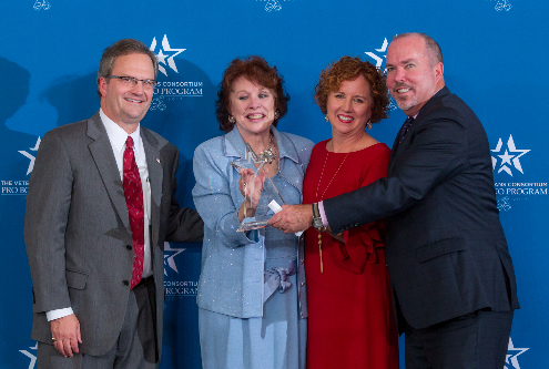 Edmund Glabus, Executive Director, and Mary Ann Gilleece, Chairman & Director, of The Veterans Consortium and Duane Morris partners Valentine Brown and Patrick McPherson